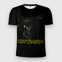 Мужская футболка 3D Slim Кэтмен - американский бобтейл