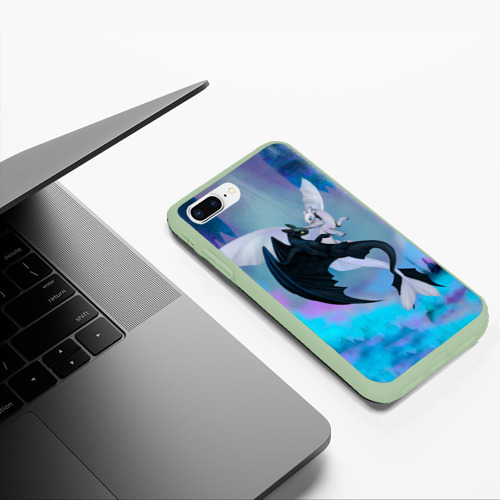 Чехол для iPhone 7Plus/8 Plus матовый с принтом Ночная и дневная фурия неон, фото #5