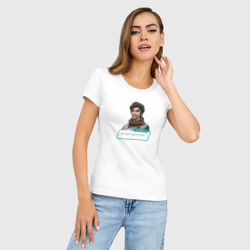 Женская футболка хлопок Slim РЛ: Радиатор здох - фото 2