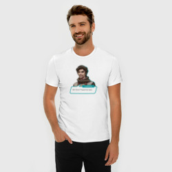 Мужская футболка хлопок Slim РЛ: Радиатор здох - фото 2