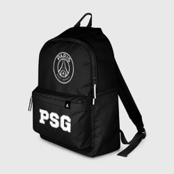 PSG sport на темном фоне: символ сверху надпись снизу – Рюкзак с принтом купить