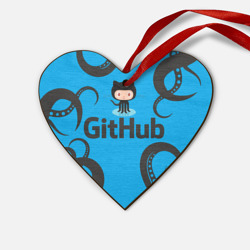 Деревянная игрушка Сердце GitHub - тентакли