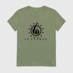 Женская футболка хлопок In flames - rock