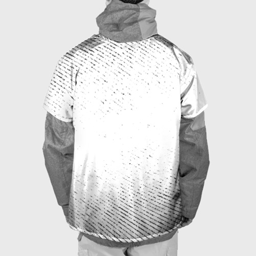 Накидка на куртку 3D Warframe с потертостями на светлом фоне, цвет 3D печать - фото 2