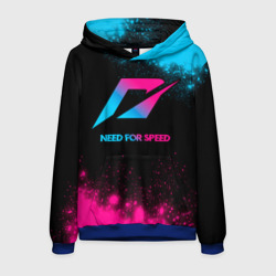 Мужская толстовка 3D Need for Speed - neon gradient