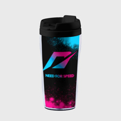 Термокружка-непроливайка Need for Speed - neon gradient