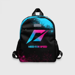 Детский рюкзак 3D Need for Speed - neon gradient