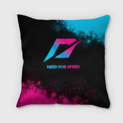 Подушка 3D Need for Speed - neon gradient