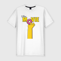 Мужская футболка хлопок Slim The Simpsons movie 