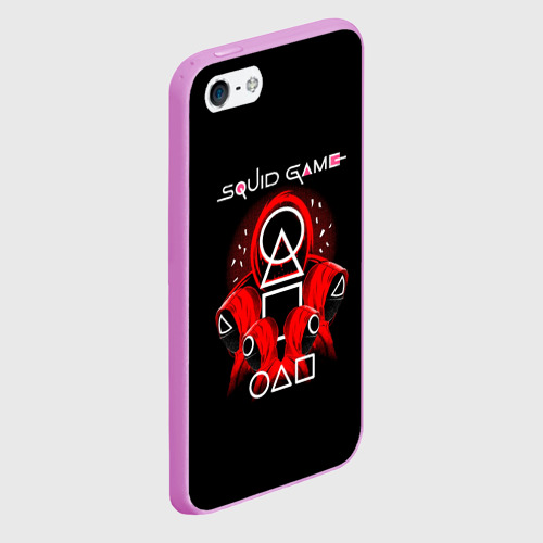 Чехол для iPhone 5/5S матовый Игра в кальмара - Squid Game - фото 3