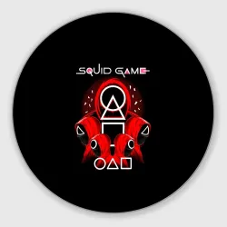 Круглый коврик для мышки Игра в кальмара - Squid Game