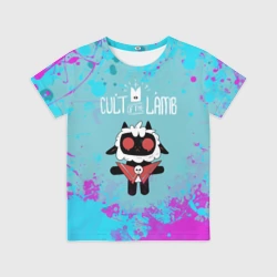 Детская футболка 3D Овечка арт - Cult of the lamb