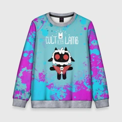 Детский свитшот 3D Овечка арт - Cult of the lamb