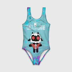 Детский купальник 3D Овечка арт - Cult of the lamb - фото 2