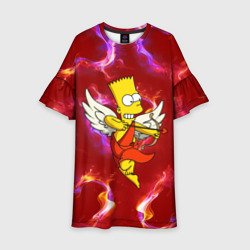 Детское платье 3D Барт Симпсон купидон ангел стреляет из лука
