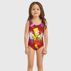 Детский купальник 3D Барт Симпсон купидон ангел стреляет из лука