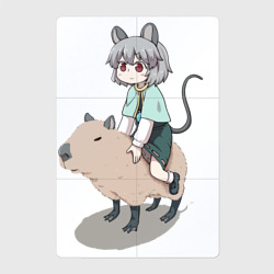 Магнитный плакат 2Х3 Nazrin - Touhou riding a capybara
