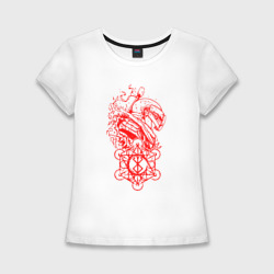 Женская футболка хлопок Slim Берсерк - рыцарь - симлов