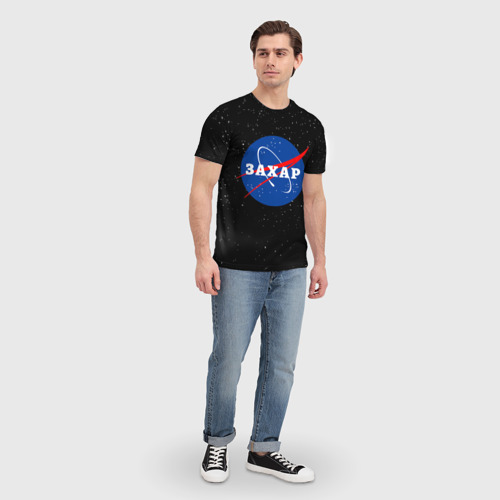 Мужская футболка 3D Захар Наса космос, цвет 3D печать - фото 5