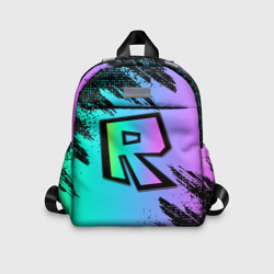 Детский рюкзак 3D Roblox neon logo