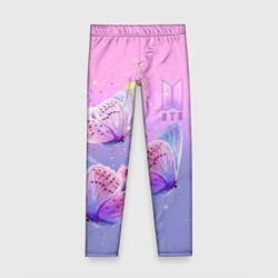 Детские леггинсы 3D BTS красивые бабочки
