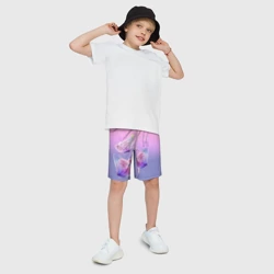 Детские спортивные шорты 3D BTS красивые бабочки - фото 2