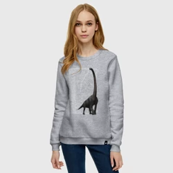 Женский свитшот хлопок Брахиозавр юрского периода - фото 2