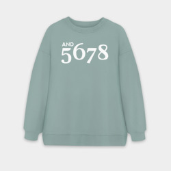 Женский свитшот oversize без начеса хлопок И 5 6 7 8 счет в танцах