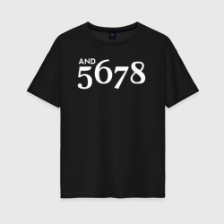 Женская футболка хлопок Oversize И 5 6 7 8 счет в танцах