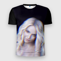 Мужская футболка 3D Slim Britney Spears Glitch