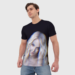 Мужская футболка 3D Britney Spears Glitch - фото 2