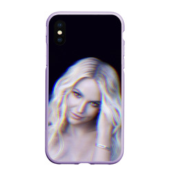 Чехол для iPhone XS Max матовый Britney Spears Glitch