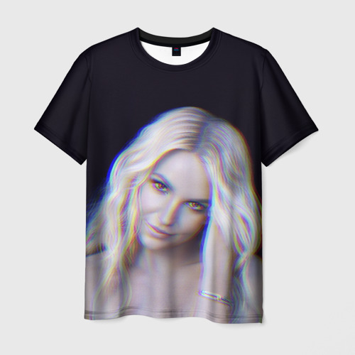 Мужская футболка 3D Britney Spears Glitch, цвет 3D печать