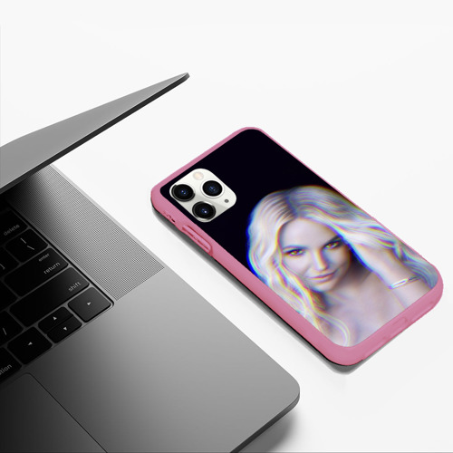 Чехол для iPhone 11 Pro Max матовый с принтом Britney Spears Glitch, фото #5