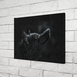 Холст прямоугольный Черная волчица - фото 2