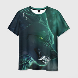 Мужская футболка 3D Fantasy волк