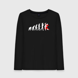Женский лонгслив хлопок Эволюция в танцы