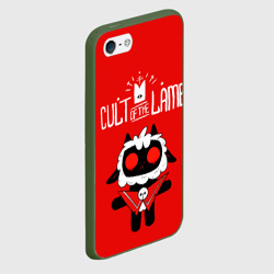 Чехол для iPhone 5/5S матовый Cult of the Lamb ягненок - фото 2