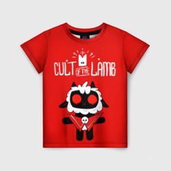 Детская футболка 3D Cult of the Lamb ягненок