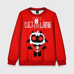 Детский свитшот 3D Cult of the Lamb ягненок