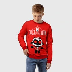 Детский свитшот 3D Cult of the Lamb ягненок - фото 2
