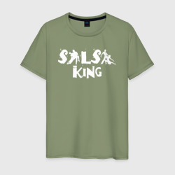 Король сальсы – Мужская футболка хлопок с принтом купить со скидкой в -20%