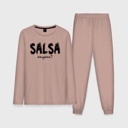 Мужская пижама с лонгсливом хлопок Сальса, кто-нибудь?