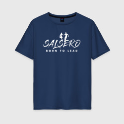 Женская футболка хлопок Oversize Salsero born to lead