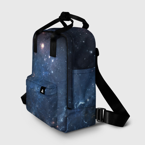 Женский рюкзак 3D с принтом Молчаливый космос, фото на моделе #1