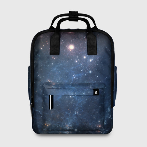 Женский рюкзак 3D с принтом Молчаливый космос, вид спереди #2