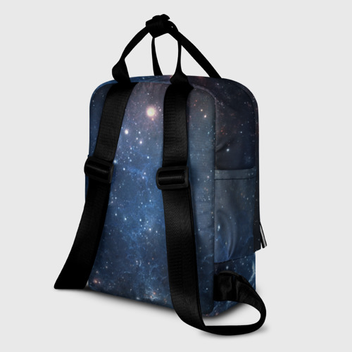 Женский рюкзак 3D с принтом Молчаливый космос, вид сзади #1