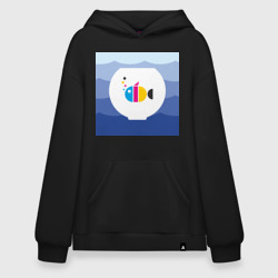 Худи SuperOversize хлопок CMYK рыбка