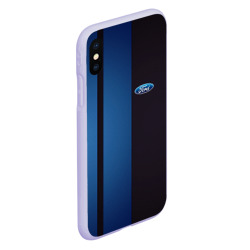 Чехол для iPhone XS Max матовый Ford - три полосы - фото 2