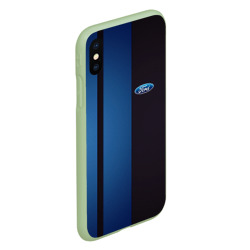 Чехол для iPhone XS Max матовый Ford - три полосы - фото 2